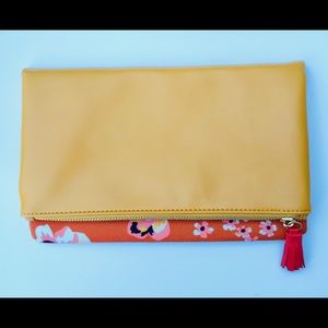 Orange and Yellow Floral Clutch Purse (Dalilah)